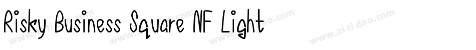 Risky Business Square NF Light字体转换
